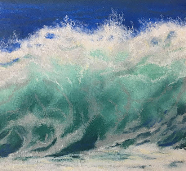 Untamed Wave Painting by Nancy Goldman | Fine Art America