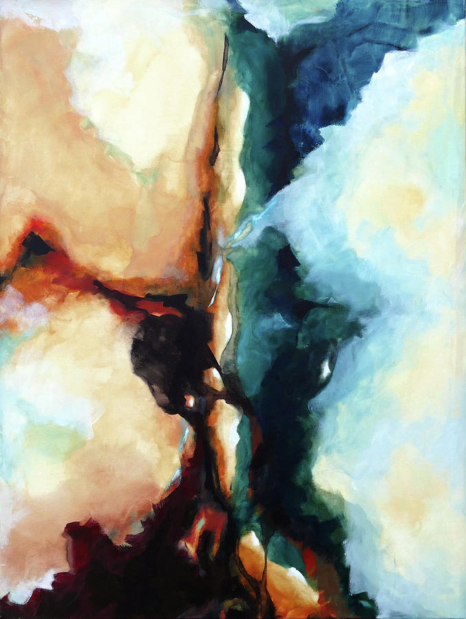 Abstract Painting - Erupted by Sergio Caggia Abstract Painting - Erupted by Sergio Caggia