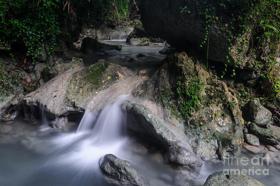 Waterfall Photograph - Untitled 13 - Portland - Jamaica by Marc Evans