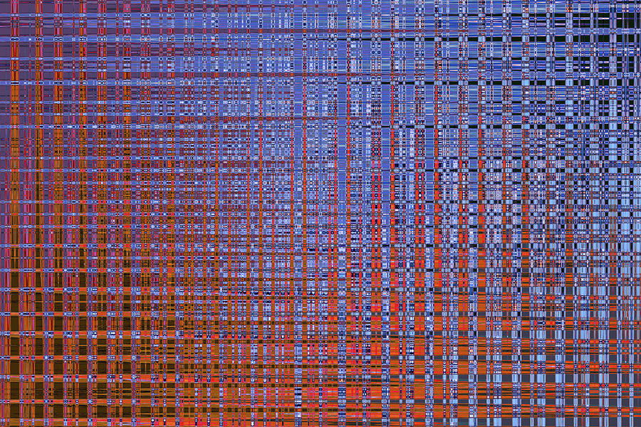 Untitled Abstract With Red And Blue Photograph