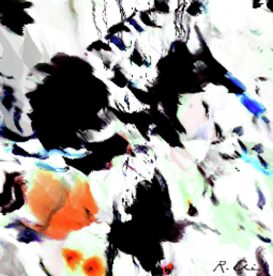 Abstract Digital Art - Untitled Agua Series Of 1 by Rene Avalos