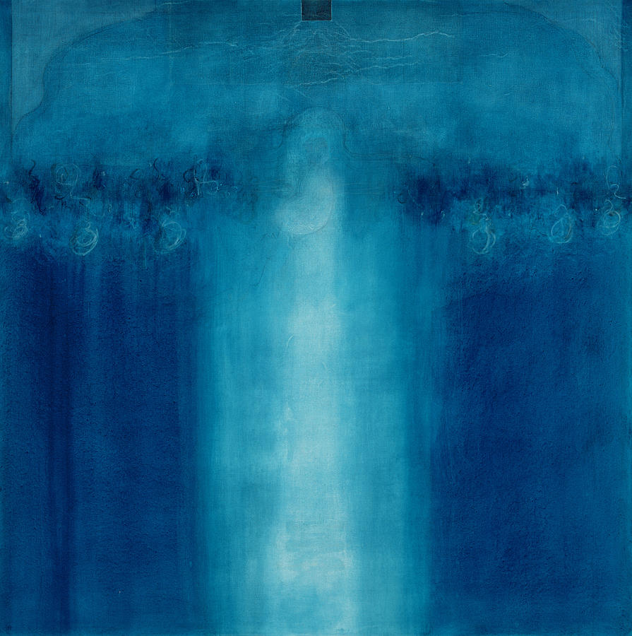 Untitled blue painting Painting by Charlie Millar