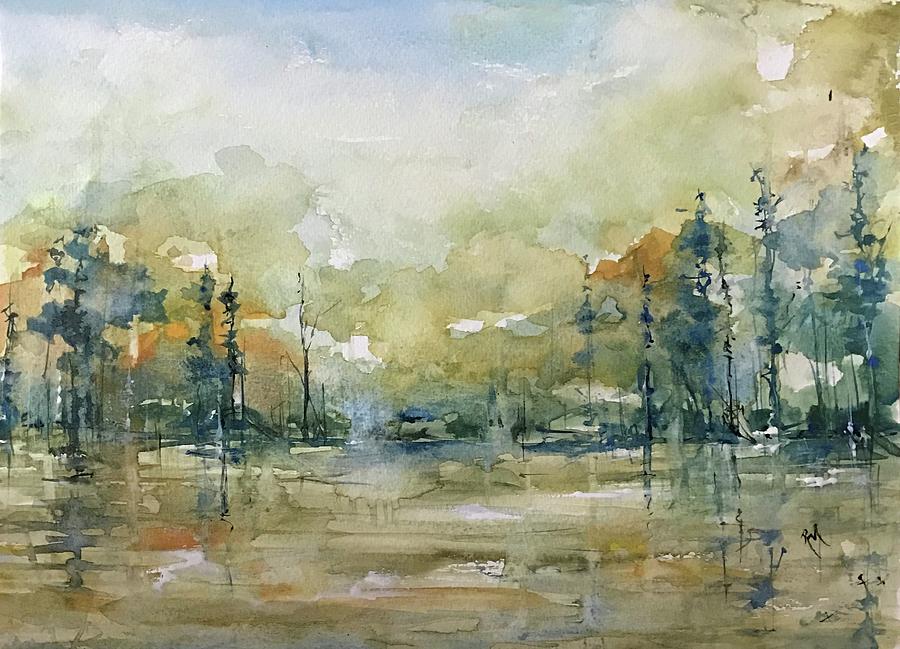Untitled Cypress Painting by Robin Miller-Bookhout