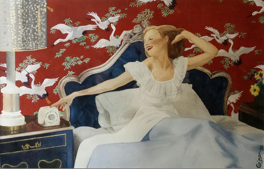 Portrait Painting - Rise And Shine by David Corrigan Portrait Painting - Rise And Shine by David Corrigan