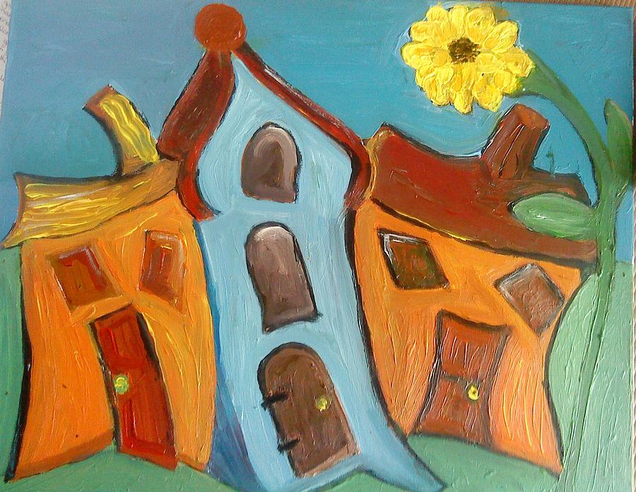 Sunflower Painting - Untitled by Deborah Palmer