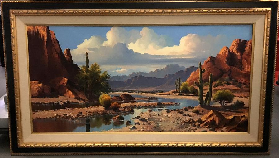 Untitled Desert Scene Painting by Beverly Carrick