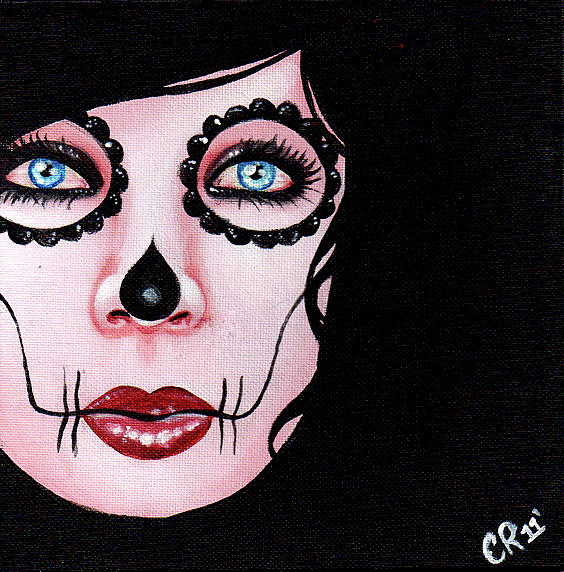 Portrait Painting - Untitled DOTD Painting 12 by Carissa Rose Stevens