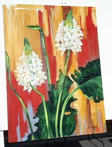 Untitled Floral Painting by Stan Sternbach