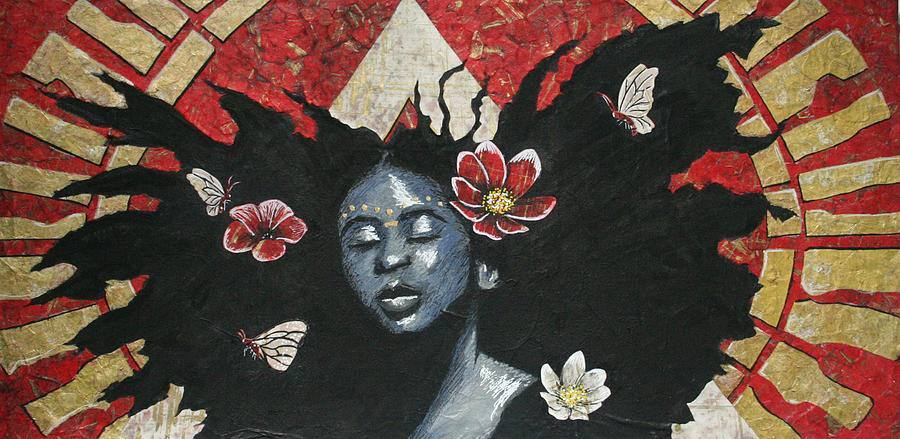 Untitled Freedom Mixed Media by Edmund Royster
