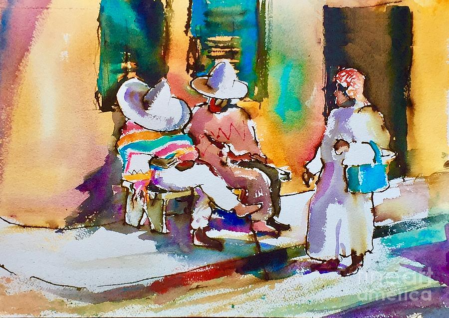 Figures Painting - Untitled by John Byram Figures Painting - Untitled by John Byram