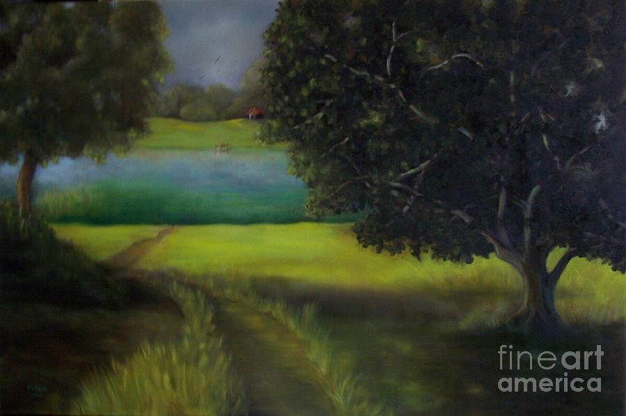Untitled Landscape Painting by Marlene Book