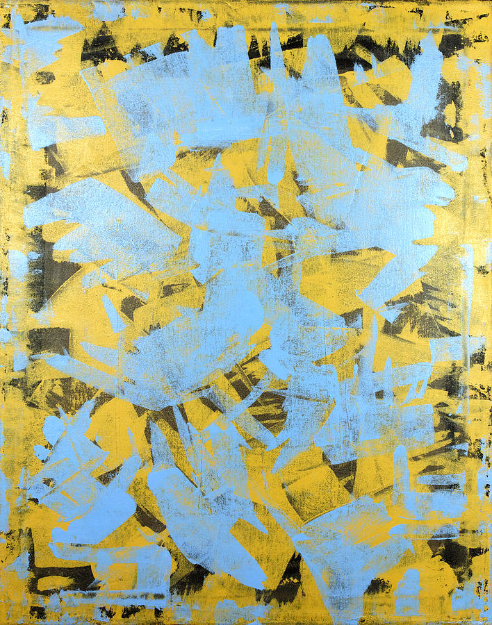Yellow Painting - Untitled No.19 by Julie Niemela
