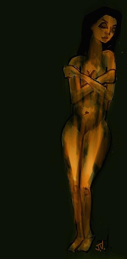 Untitled Nude 04Nov2015 Painting by Jim Vance