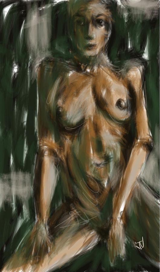 Untitled Nude - 23Feb2016 Painting by Jim Vance
