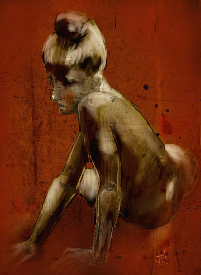 Untitled Nude 25Jan2017 Digital Art by Jim Vance
