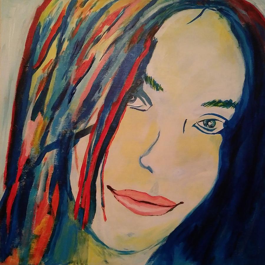 Portrait Painting - Untitled portrait 2 by Tim Welch Portrait Painting - Untitled portrait 2 by Tim Welch