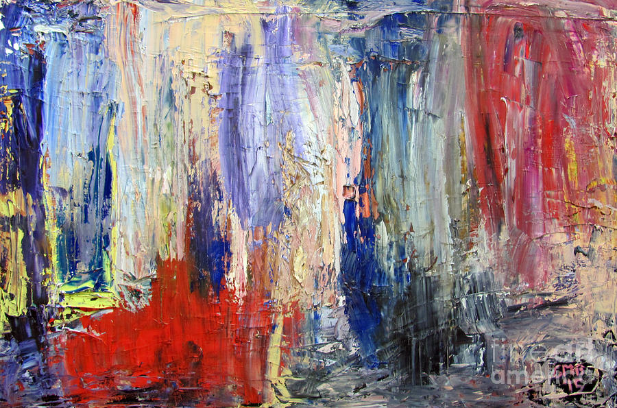 Abstract Painting - Untitled Abstract #5 by Greg Mason Burns
