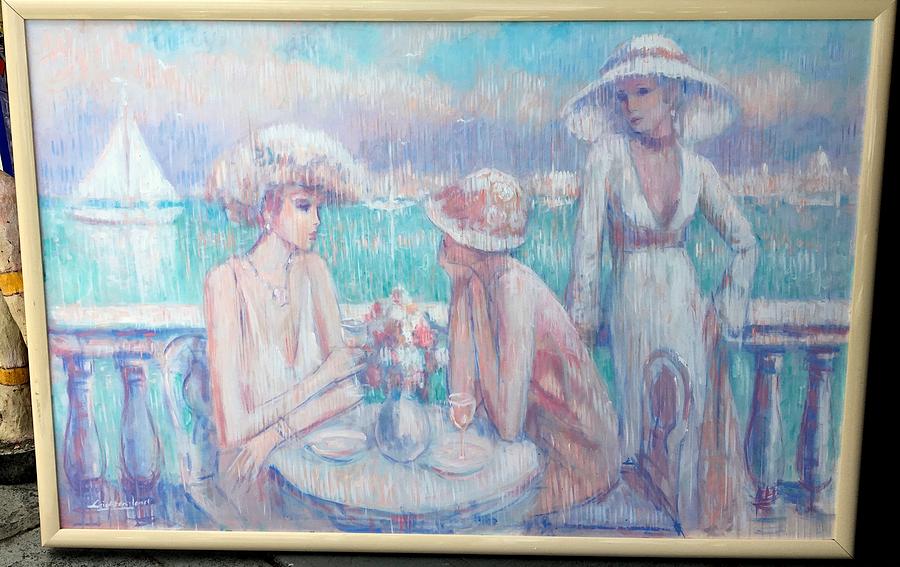 Untitled, Three Ladies Painting by Barry Leighton Jones