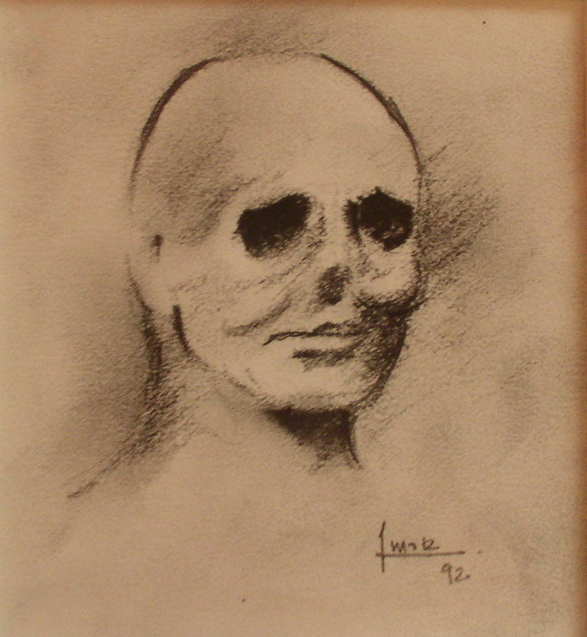 Face Drawing - Untitled by Victor Amor Face Drawing - Untitled by Victor Amor