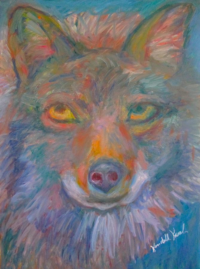 Coyote Chill Stage One Painting by Kendall Kessler