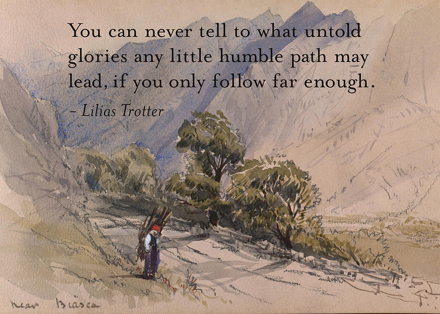 Mountain Painting - Untold Glories by Lilias Trotter