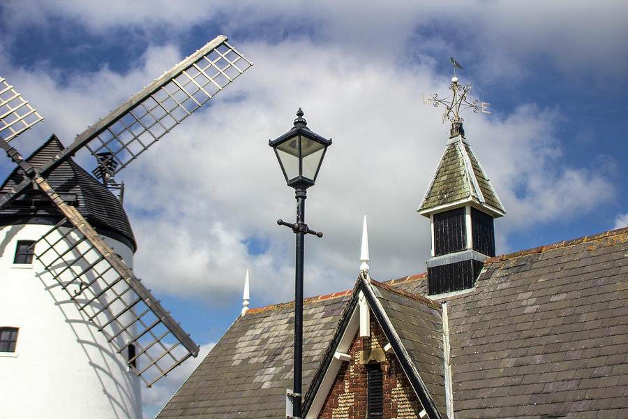 Unusual View Of Windmill At Lytham St. Annes - England Photograph