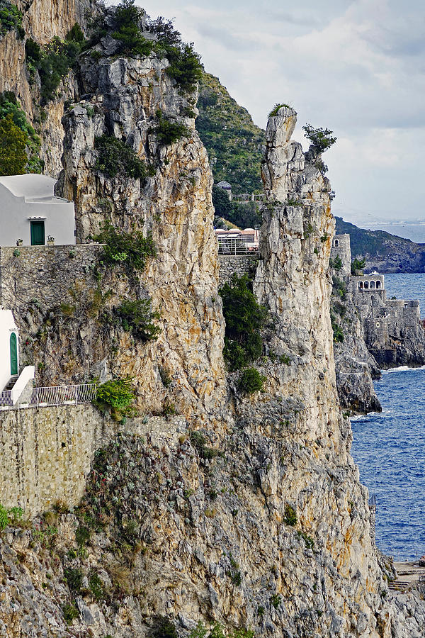 Unusual Rock Formation As Seen On The Amalfi Coast In Italy Photograph by Rick Rosenshein