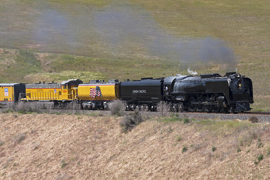 UP 844 Steams Over the Altamont Pass  Photograph by Rick Pisio