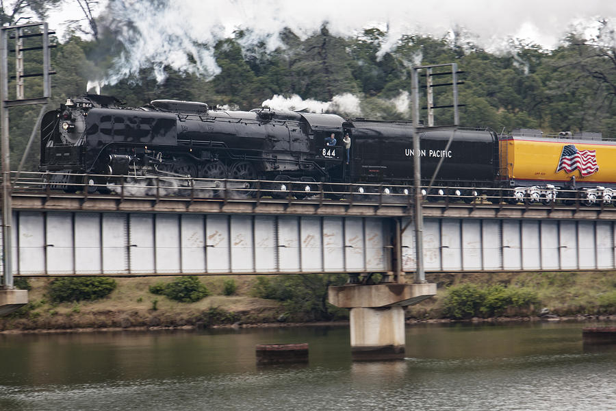 UP 844 Under Steam Photograph by Rick Pisio