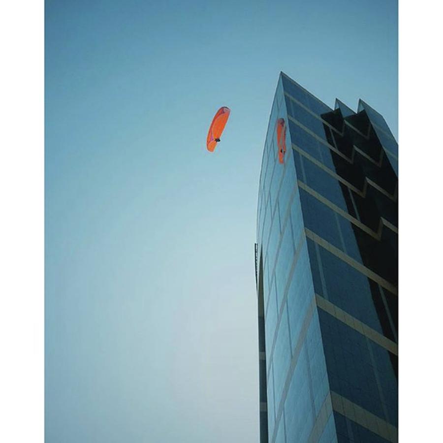 Paragliding Photograph - Up And Away. (testing Negative by Eric Herrera