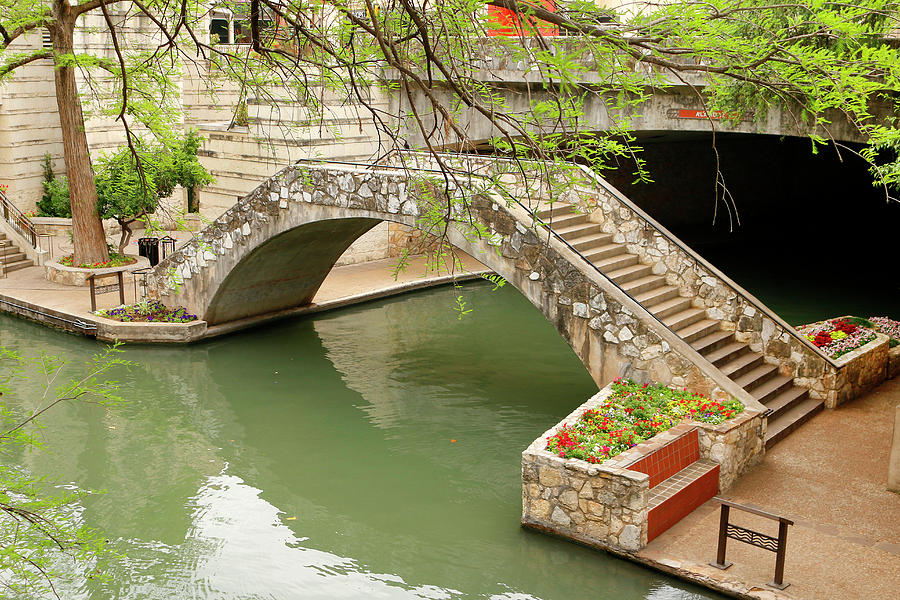 Up and Over - San Antonio River Walk Photograph by Art Block Collections
