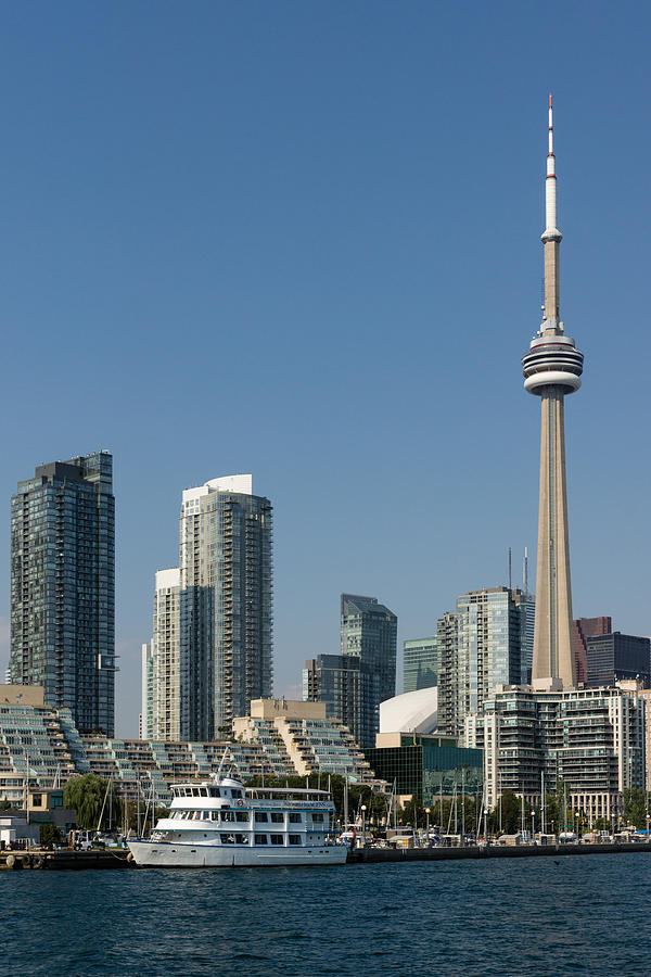 Up Close And Personal - Toronto Skyline From The Harbor Photograph by Georgia Mizuleva