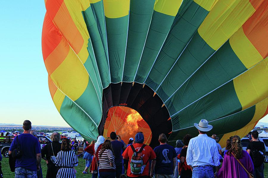 Up Close to a Hot Air Balloon Photograph by Karen McKenzie McAdoo