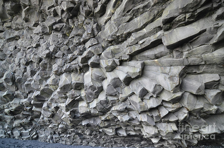 Up Close with Basalt Column Rock Formations in Iceland Photograph by DejaVu Designs