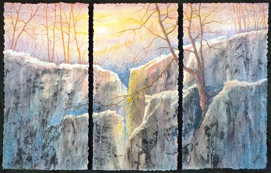 Nature Painting - Up From the Shadows by Carolyn Rosenberger