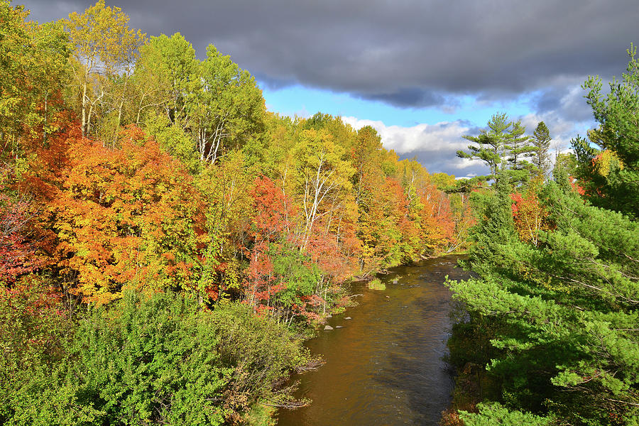 UP River in Fall Photograph by Ray Mathis