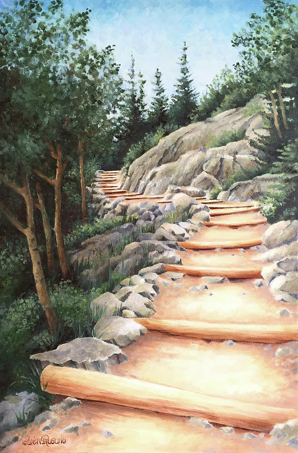 Landscape Painting - Up the Mountain by Teri Rosario Landscape Painting - Up the Mountain by Teri Rosario