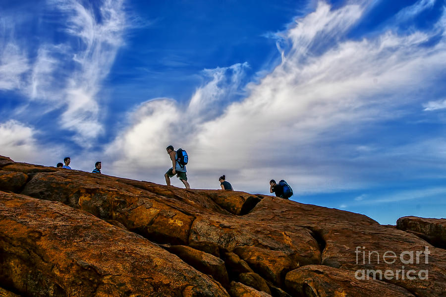 Up The Rock Photograph by Rick Bragan