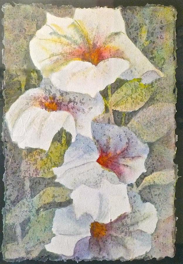 Flower Painting - Up They Grow by Carolyn Rosenberger