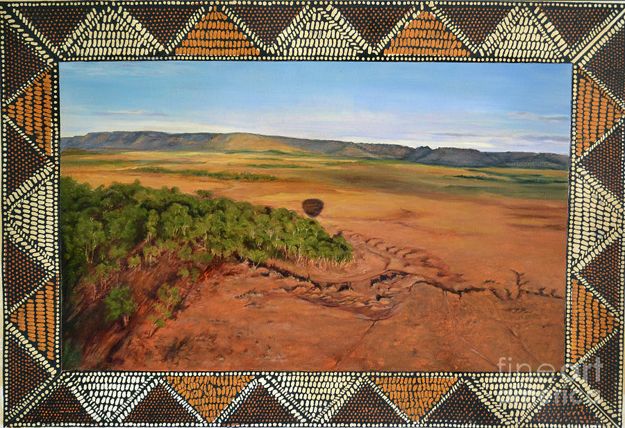 Masai Mara Painting - Up Up and Away by Carol J  South