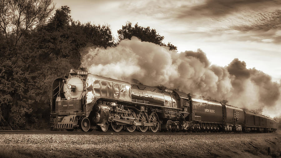 Union Pacific #844 Under Steam Photograph by James Barber