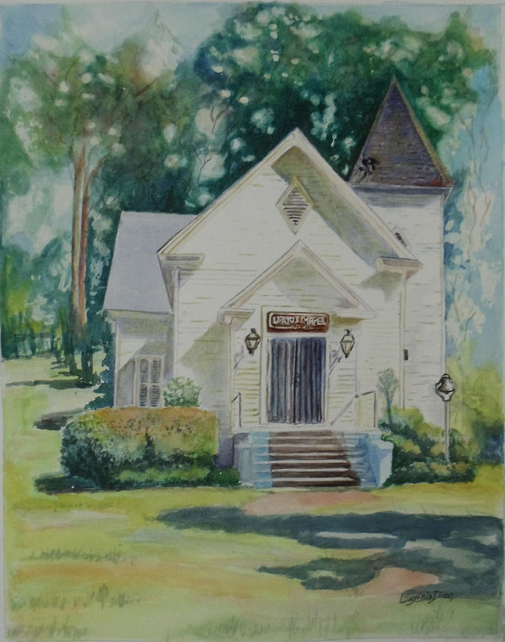 Upatoi Chapel Painting by Lugenia Dixon