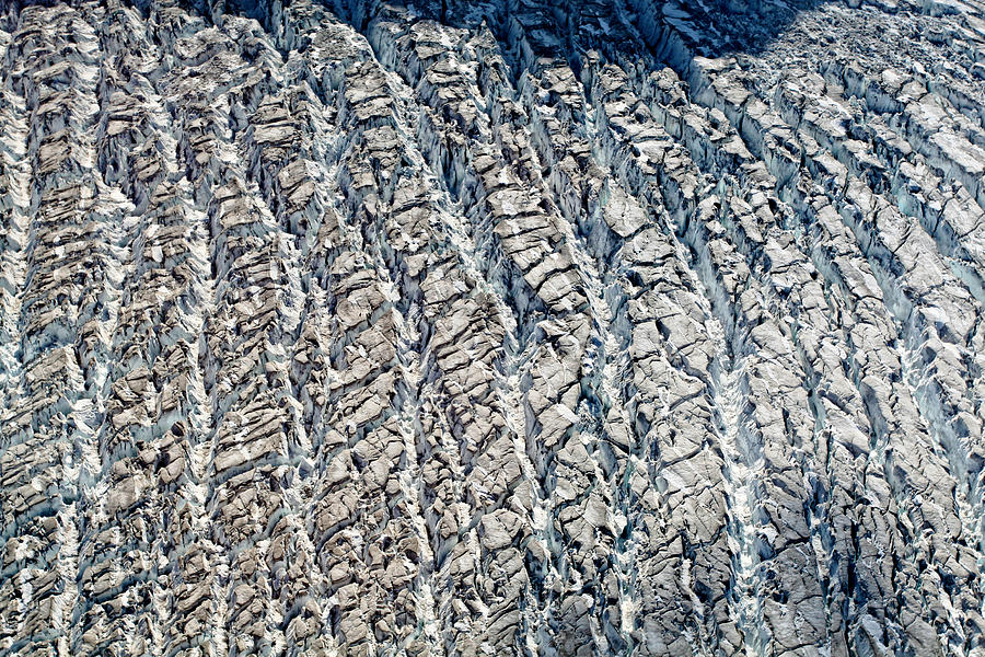 Upclose and Personal of a Glacier Photograph by Waterdancer 