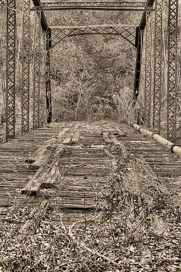 Uphapee Creek Bridge Sepia Photograph by JC Findley