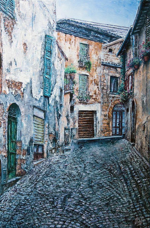 Uphill Painting by Michelangelo Rossi
