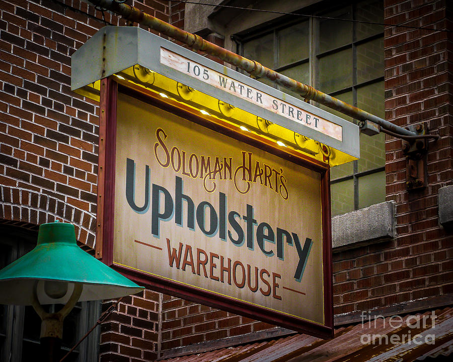 Upholstery Sign Photograph by Perry Webster
