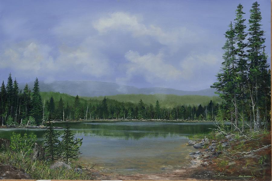 Upland Lake Painting by Ken Ahlering