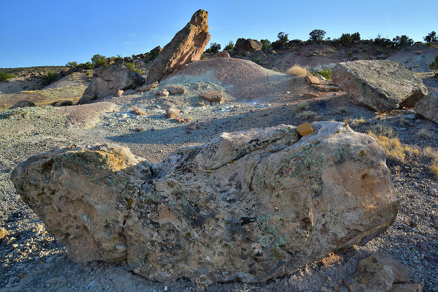 Uplifted Boulder in Bentonite Quarry Photograph by Ray Mathis