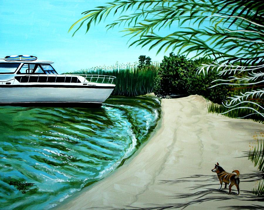 Nature Painting - Upon Ashore by Elizabeth Robinette Tyndall