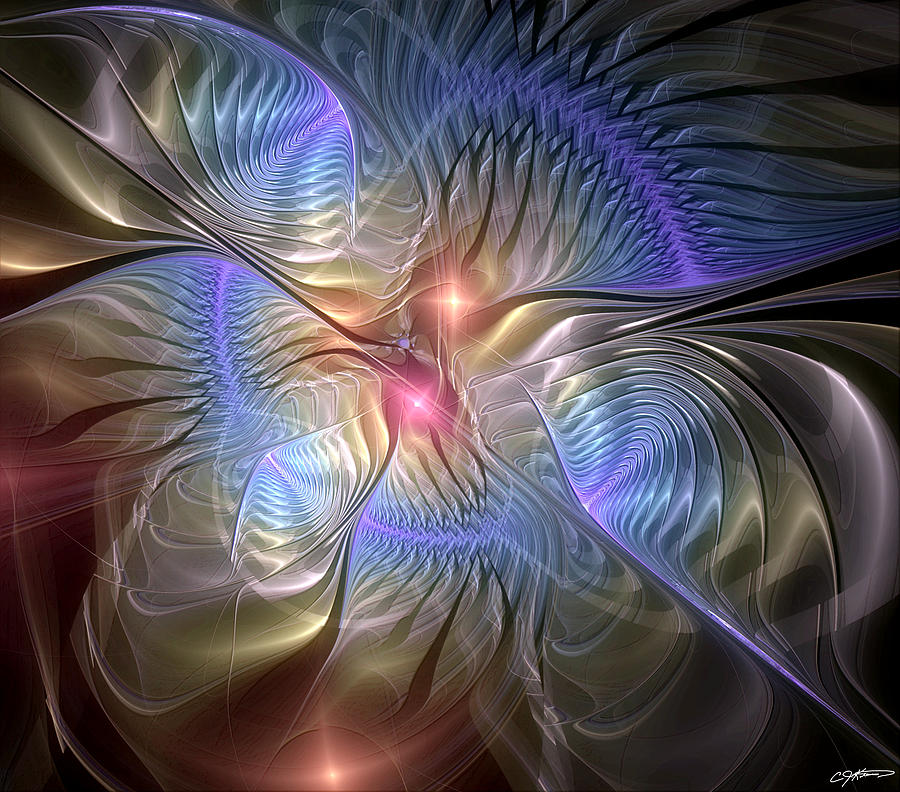 Upon the Wings of Music Digital Art by Casey Kotas